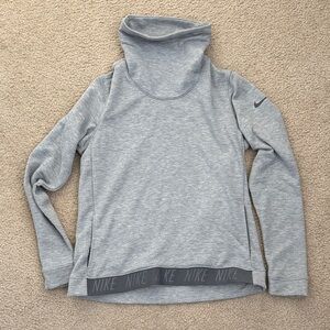 Nike Heather Gray Funnel neck Pullover Sweatshirt